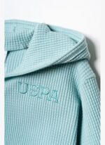 U.S. Polo Assn. U.S. Polo Assn Bebek Kız Bebek Yeşil Bornoz Set USB3049-C-V2 - Görsel 2