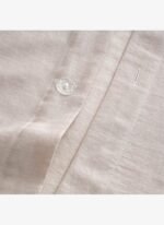 Ecocotton Zaira Çift Kişilik Nevresim Takımı %100 Organik Pamuk Saten El Nakışlı Bej 200x220 Cm - Görsel 4