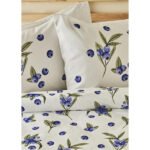 0 Pamuk Ranforce Blueberry Çift Kişilik Nevresim Seti (200x220 Cm) Çok Renkli - Görsel 2