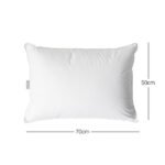 0 Pamuk Kumaş Kaz Tüyü Konforunda Saten Biyeli 900 Gr Mikrojel Yastık 50 X 70 Cm - Görsel 2