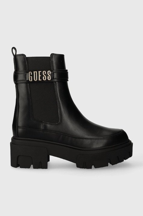 AW23-OBD226-99X_F1 Guess YELMA Siyah Çizme