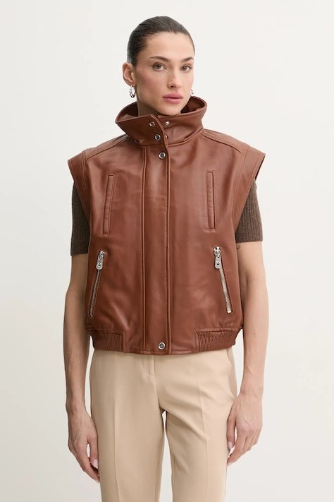 AW24-KUD05H-88X_F1 Kahverengi Geçiş Modeli Pinko