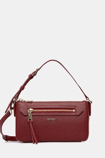 dkny kırmızı deri el