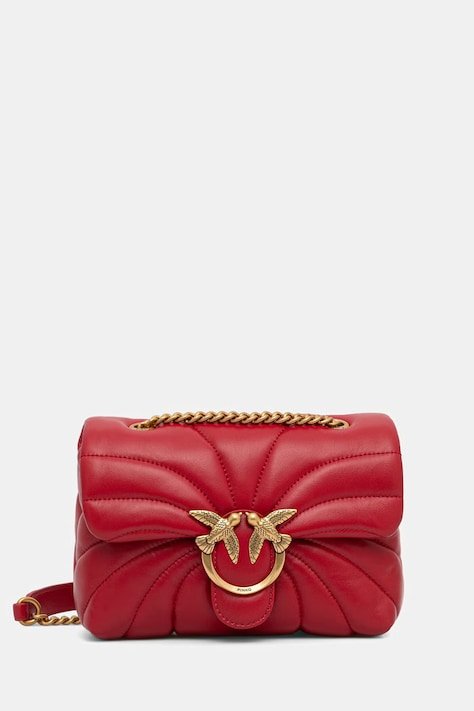 AW24-TOD0R0-33X_F1 pinko kırmızı deri çanta