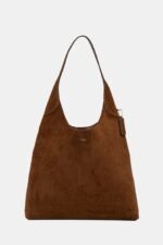 coach suede brooklyn shoulder