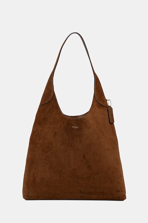 AW24-TOD358-88A_F1 coach suede brooklyn shoulder