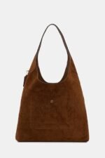 coach suede brooklyn shoulder