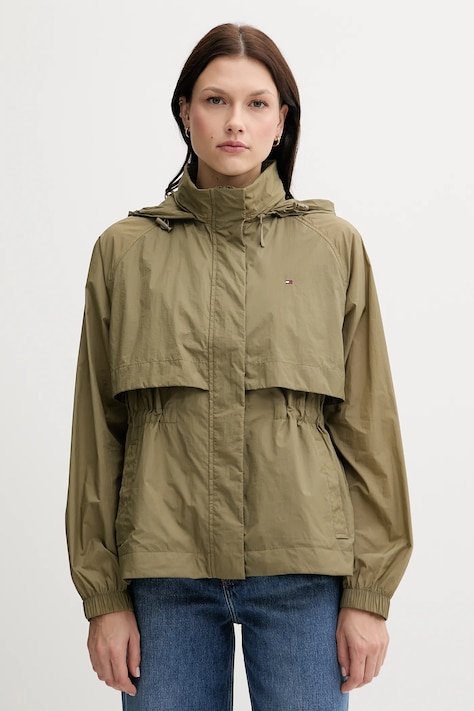 AW25-KUD02F-81X_F1 Tommy Hilfiger Yeşil Geçiş