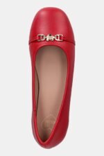 Kırmızı Love Moschino Deri