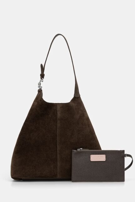 coccinelle yeşil süet hobo
