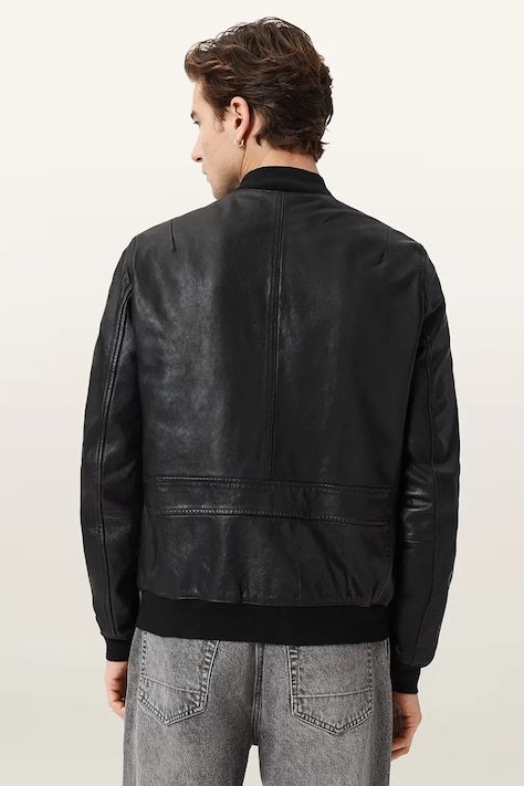 allsaints erkek deri mont