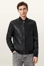 allsaints erkek deri mont