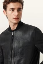 allsaints erkek deri mont