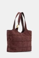 coccinelle bordo süet kadın