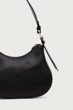 coccinelle siyah deri hobo