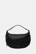 coccinelle siyah deri hobo