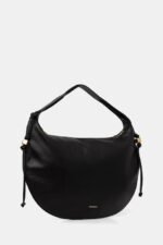 coccinelle siyah deri hobo