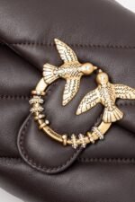 pinko deri kadın crossbody