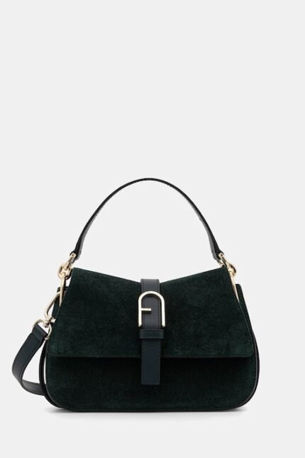 furla yeşil deri el