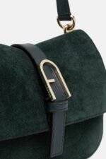 furla yeşil deri el