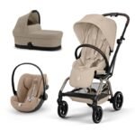 Cybex Gold Eezy S Twist +2 3'ü 1 Arada Bebek Arabası Seti - Badem Beji / Taupe Şase 