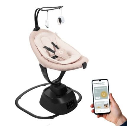 Babymoov Swoon Evolution Connect Akıllı Bebek Salıncağı / Beşik - Mocca (Kahverengi)