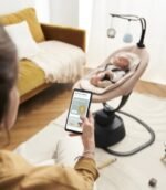 Babymoov Swoon Evolution Connect Akıllı Bebek Salıncağı / Beşik - Mocca (Kahverengi) - Görsel 4