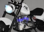 24V Çocuk Akülü Chopper Motosiklet - Beyaz (Yan Tekerlek Seti ile, 80 kg Kapasite) - Görsel 2