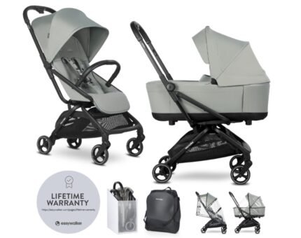 Easywalker Rockey S 2'si 1 Arada Kombine Bebek Arabası - Fresh Green (Taze Yeşil / Siyah Şase)