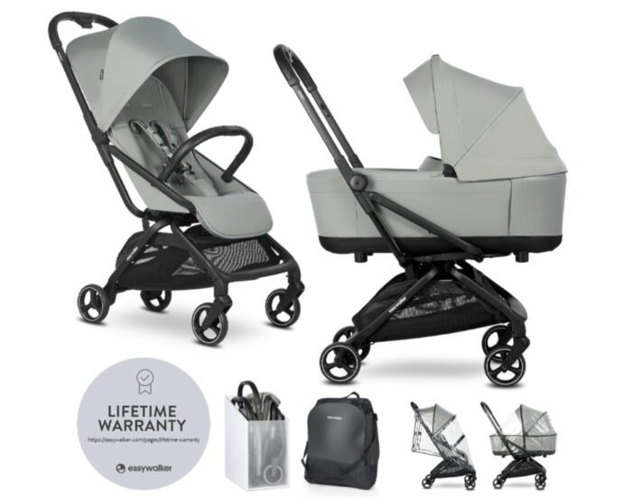Easywalker Rockey S 2'si 1 Arada Kombine Bebek Arabası - Fresh Green (Taze Yeşil / Siyah Şase) - Görsel 8
