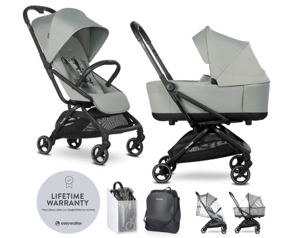 Ekran görüntüsü 2026-09-02 174521 Easywalker Rockey S 2'si 1 Arada Kombine Bebek Arabası - Fresh Green (Taze Yeşil / Siyah Şase) - Görsel 1