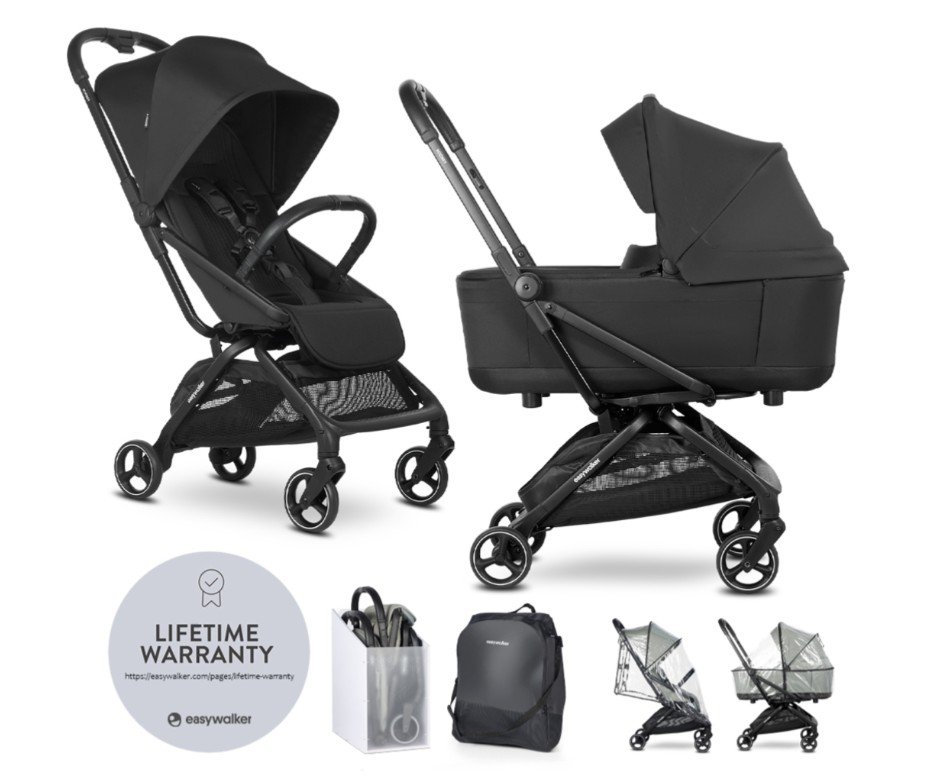 Ekran görüntüsü 2026-09-02 180422 Easywalker Rockey S Kabin Boy Bebek Arabası - Pure Black (Saf Siyah / Siyah Şase) - Görsel 1