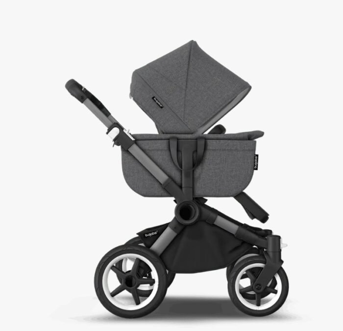 Bugaboo Donkey 5 Mono Bebek Arabası - Graphite / Grey Melange (Tek Kişiden Çifte Dönüşebilen Akıllı Tasarım) - Görsel 4