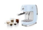 Smeg ECF03PBEU 50's Style Manuel Espresso Makinesi - Pastel Mavi