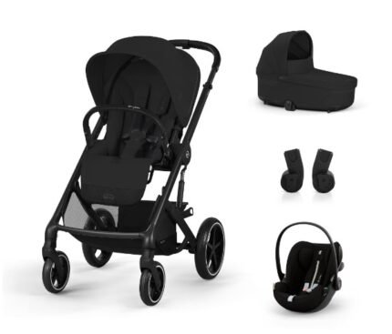 Cybex Balios S Lux 3ü 1 Arada Bebek Arabası ve Travel Sistem (Portbebe + Cloud G Oto Koltuğu) - Moon Black