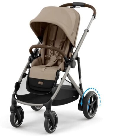 Cybex e-Gazelle S Akıllı Elektrikli Bebek Arabası - Eğim Destekli ve Sallama Fonksiyonlu-Almond Bej
