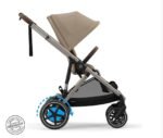 Cybex e-Gazelle S Akıllı Elektrikli Bebek Arabası - Eğim Destekli ve Sallama Fonksiyonlu-Almond Bej - Görsel 6
