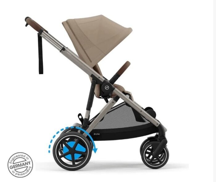 Cybex e-Gazelle S Akıllı Elektrikli Bebek Arabası - Eğim Destekli ve Sallama Fonksiyonlu-Almond Bej - Görsel 6