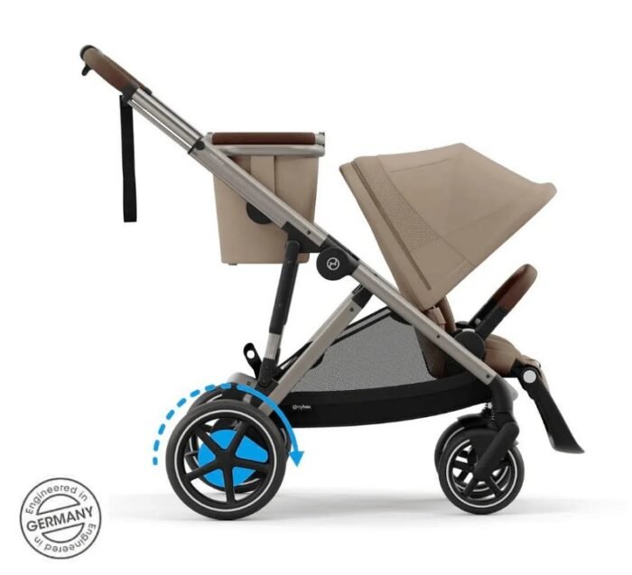 Cybex e-Gazelle S Akıllı Elektrikli Bebek Arabası - Eğim Destekli ve Sallama Fonksiyonlu-Almond Bej - Görsel 5