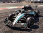 Mercedes-AMG PETRONAS F1 Lisanslı Akülü Çocuk Go-Kart / Aracı - Siyah (123x66x39 cm) - Görsel 3