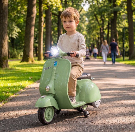 Vespa Lisanslı Akülü Çocuk