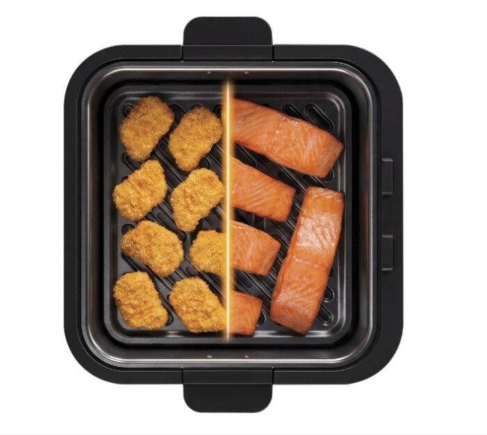 Smeg AFC01BLMAU 7.3 Litre XL Mat Siyah Air Fryer ve Sıcak Hava Fritözü - Görsel 2