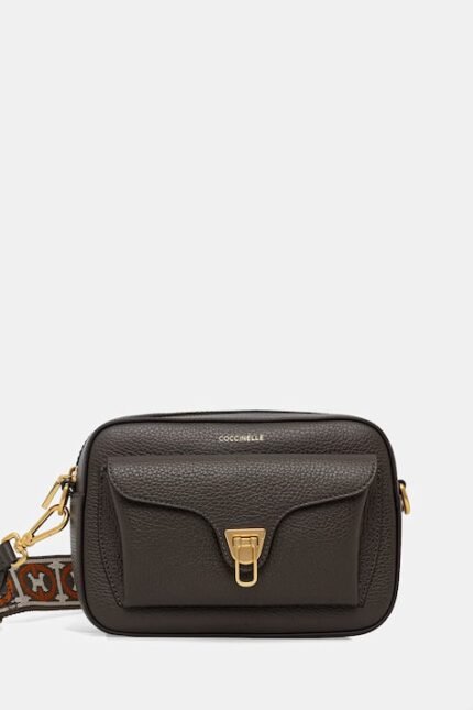 coccinelle yeşil deri crossbody