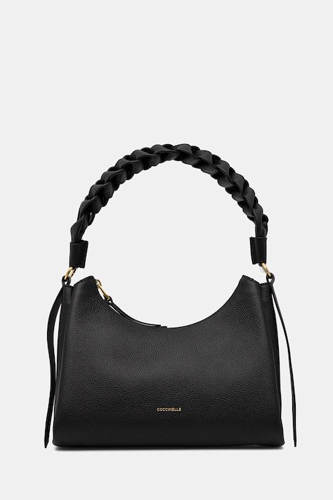 SS25-TOD0UE-99A_F1 coccinelle siyah deri el