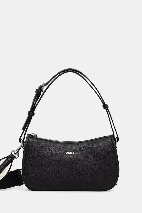 SS26-TOD2DB-99X_F1 dkny siyah imitatif deri