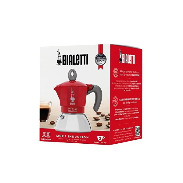 BIALETTI İndüksiyon Mokapot Kırmızı 2