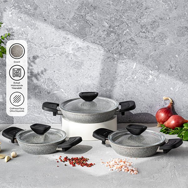 emsan-fortis-granit-6-parca-sahan-set-gri-000001000260193001 Emsan Fortis Granit 6
