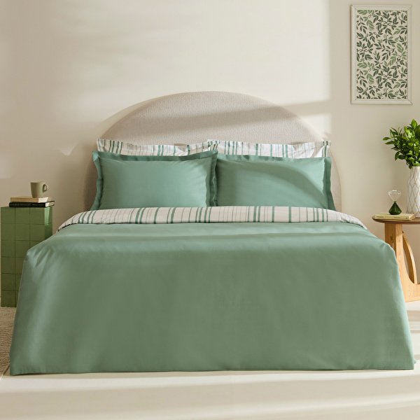 karaca-home-cool-stripe-cift-kisilik-nevresim-takimi-yesil-000001000239343002-6 Karaca Home Cool Stripe