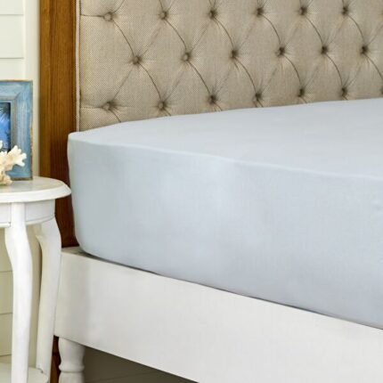 0 Pamuk Düz Çarşaf Çift Kişilik Mavi
