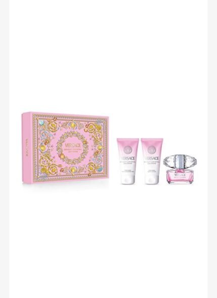Versace Bright Crystal EDT 50ML Parfüm + 50ML Duş Jeli + 50ML Vücut Losyonu - Kadın Parfüm Seti
